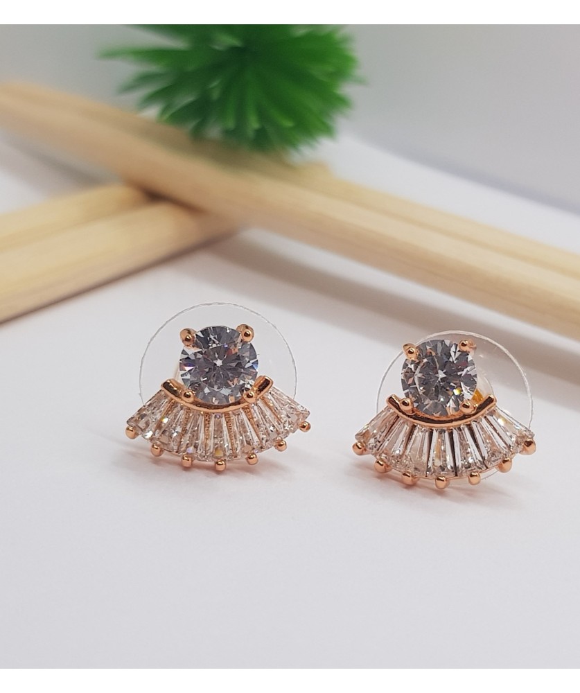 Diamond Fan Earring