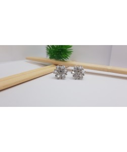 Diamond Flower Earring