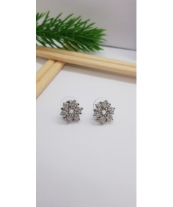 Diamond Flower Earring