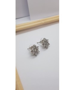 Diamond Flower Earring