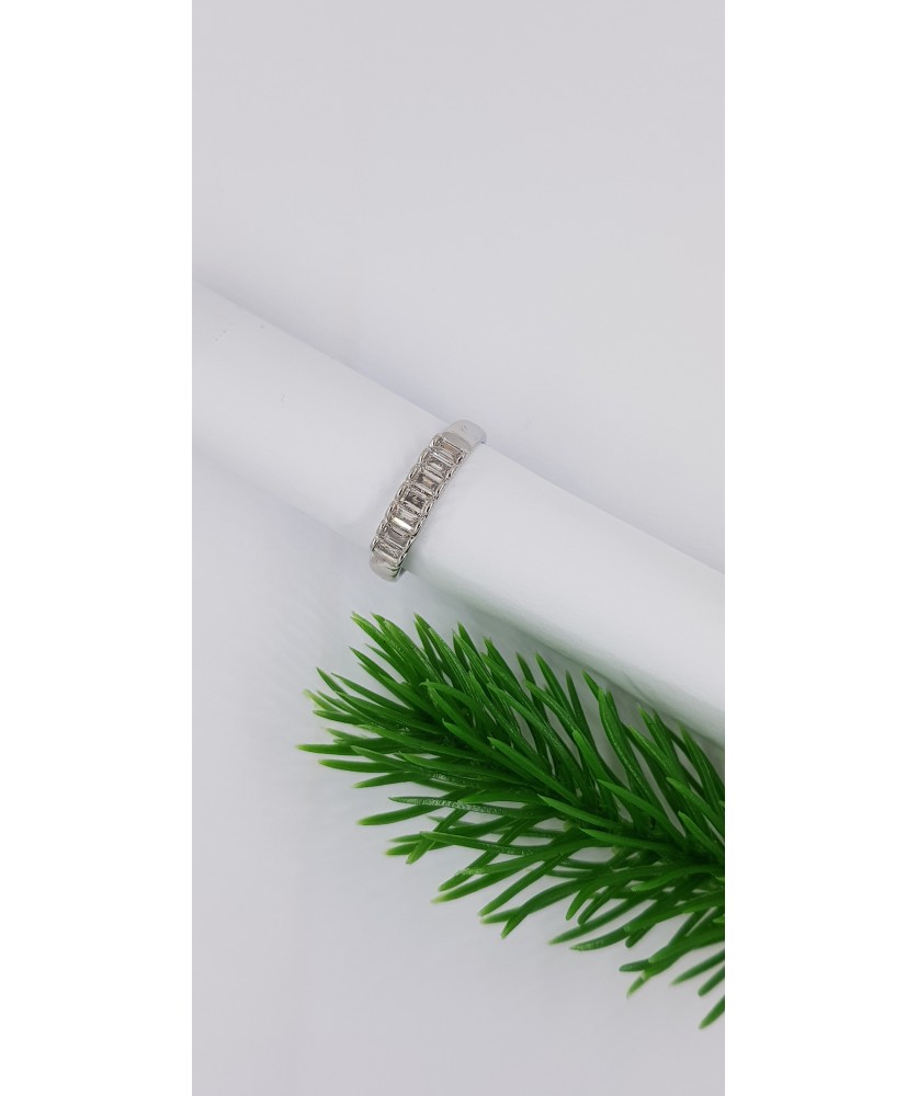 Emerald Cut Band Ring