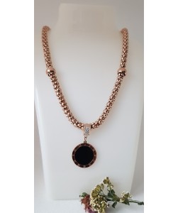 Roman Black Bold Necklace