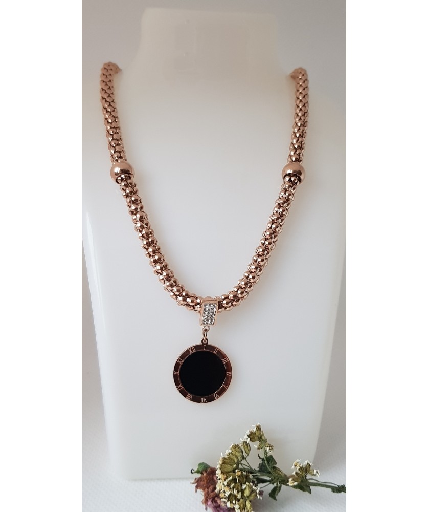 Roman Black Bold Necklace