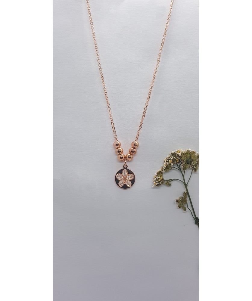 Flat Floral Necklace