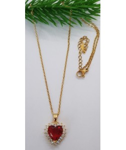 Heart Sapphire Necklace