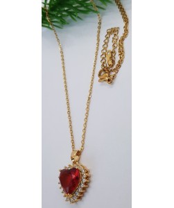 Heart Sapphire Necklace