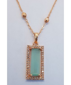 AD Baguette Rose Gold Chain